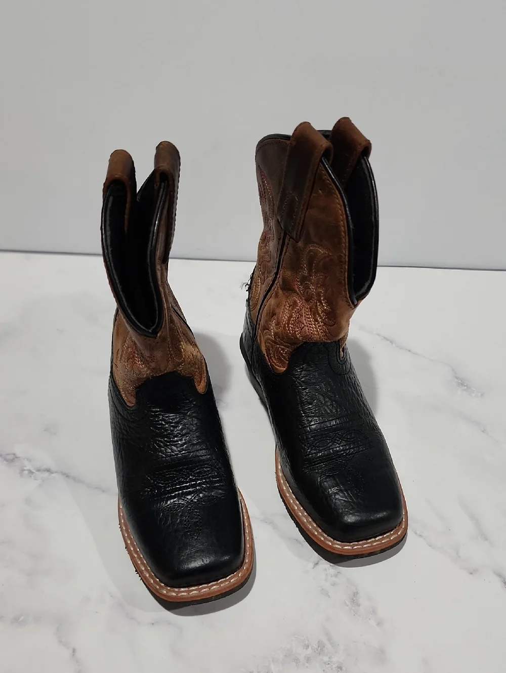 Dan Post Black and Brown Western Boots